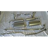 Dual Exhaust System - aluminized steel - with 2 mufflers and 2 resonators by Waldron's Antiqe Exhaust
