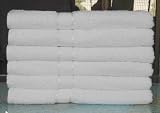 Utopia Towels 6 Premium Extra Large Bath Towels 100% Cotton, Soft and Absorbent - White