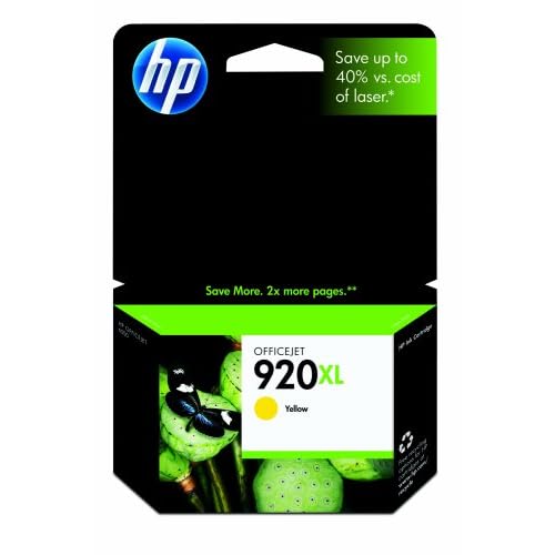 HP 920XL (CD974AN) Yellow inkjet Print Cartridge for HP Officejet 6500thumbnail