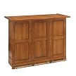 Swing-Open Bar with Oak Finish