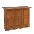 Swing-Open Bar with Oak Finish