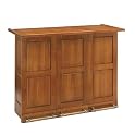 Swing-Open Bar with Oak Finish
