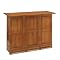 Swing-Open Bar with Oak Finish