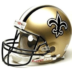 New Orleans Saints Authentic Full Size Pro Line Riddell Helmet