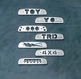 All Sales 75003P Polished Billet Aluminum Third Brake Light Cover - TRD Logo
