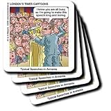 Review 3dRose LLC  / Armeanian Speeches - Set Of 8 Ceramic Tile Coasters