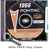 1966 Pontiac Repair Shop Service Body Manual CD with Key Chain 66 by Pontiac