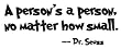 Dr seuss a person's a person no matter how small wall art wall sayings kids bedroom sticker