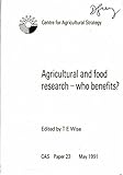 Agricultural and food research- who benefits?
