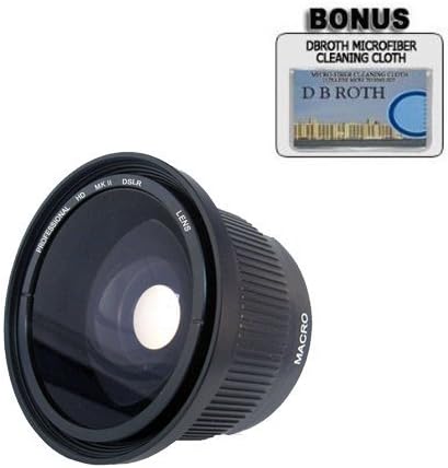 .42x HD Super Wide Angle Panoramic Macro Fisheye Lens For The Panasonic Lumix DMC-GX7, GM1, GF6, G6 Digital Camera Which Has A (14-50mm, 100-300mm ) Micro Lens
