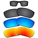 Kygear Replacement Lenses Different Colors for Oakley Fuel Cell Sunglass Polarized Pack of 3