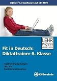 Fit in Deutsch: Diktattrainer. 6. Klasse. CD-ROM fuer Windows 95/98/NT/Me/2000/XP. (Lernmaterialien) Fit