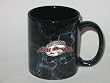 COLORADO AVALANCHE 11 oz. Black MARBLE COFFEE MUG with Pewter Logo