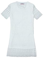 Sexy Lace Beaded Sheer Floral Print Summer Polyester  Dress