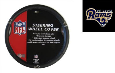 Official NFL License Steering Wheel Cover - St. Louis Rams