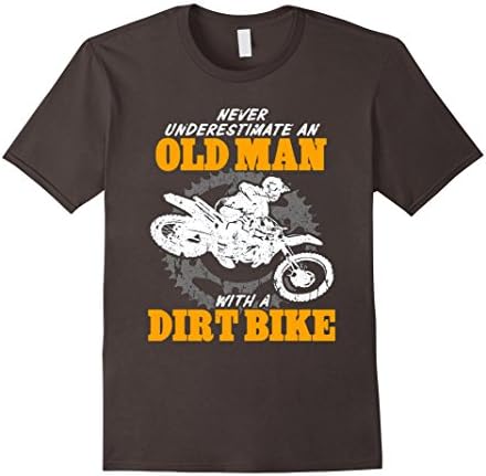 Men's Men's Never underestimate an old man with a dirt bike XL Asphalt