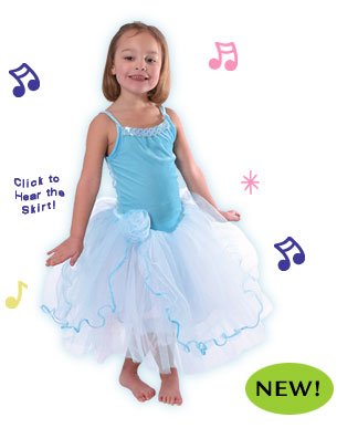 Cover image : Girls Blue Full PRINCESS MUSICAL DRESSES, plays Blue Danube, batteries included！ Girl's love this ***BEST SELLER