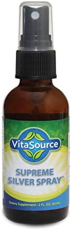 Supreme Silver Spray: All-Natural Antibiotic Supplement, 2 fl. oz. Sprayer, Made in USA