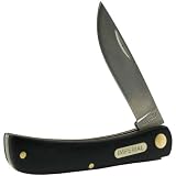 Schrade IMP22 Imperial Single Blade Pocket Knife, Black Handle