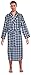 Robes King Classical Sleepwear Men’s Woven Shawl Collar Robe,