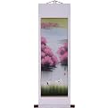 Pink Flowers Wall Art Painting - White