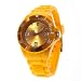 DeTomaso Trend Unisex-Armbanduhr Colorato 44 mm L Yellow Analog Silikon DT2012-C
