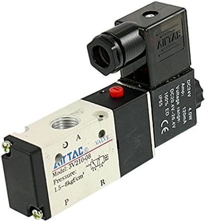 Derry@ 3v210-08 Dc 24v 2 Positions 3 Ways Pneumatic Solenoid Valve