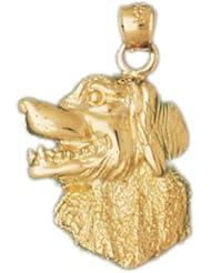 Dazzlers Solid 14k Gold Labrador Dog Charm Pendant Available in three colors from jewelsberry (weights: 4.0 grams only)