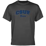 NCAA Cal State Fullerton Titans Charcoal Logo Arch T-shirt-