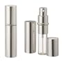 Silver Metallic Perfume Atomizer Spray 10 ML for purse or travel Refillable