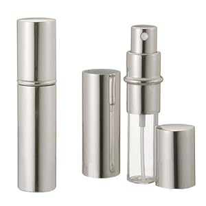 Amazon.com : Best Buy Silver Metallic Perfume Atomizer Spray 10 ML for purse or travel Refillable Online Store