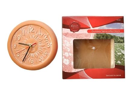 Outdoor Garden Terracotta Clock