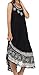 Sakkas Batik Flower Caftan Tank Dress/Cover Up