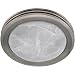 Hunter 90053 Saturn Decorative Brushed-Nickel Bathroom Fan with Light