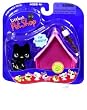 Littlest Pet Shop: Portable Pets - Black Dog with Pink Tent