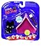 Littlest Pet Shop: Portable Pets - Black Dog with Pink Tent