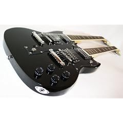 Neu von Pasadena: E-Gitarre - Double Neck BK