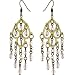Antiqued AURORA BEADED Chandelier Earrings