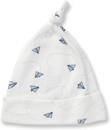 Sapling Organic Cotton Knot Hat Paper Planes 0-6m