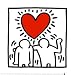 Wedding Invitation Art Poster Print by Keith Haring, 12x12