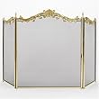 Woodfield Brass 3-panel Screen for Fireplace