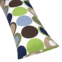 Designer Dot Full Length Double Zippered Body Pillow Case Cover by Sweet Jojo Designs