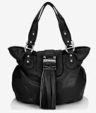 Unique Designer Style Jewel Accent Tote Handbag