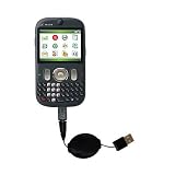 Retractable USB Cable for the HTC CDMA PDA Phone with Power Hot Sync and Charge capabilities - Gomadic Brand w/ TipExchange Technology