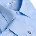 Herrenhemd von Jacques Britt. Umschlagmanschette, Slim Fit. Hellblau