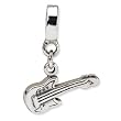 .925 Sterling Silver Electric Guitar Bead