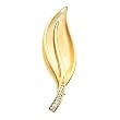 14K Yellow Gold Diamond Brooch - 0.07 Ct.