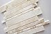 White Onyx Random Strip Mosaic Tile, Cross-Cut, Polished - Sample