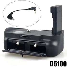 DynaSun 5100 Impugnatura Battery Grip Professionale per Nikon D5100 D3100 + Cavo