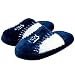 Detroit Tigers Navy Blue-White Plush Slide Slippers